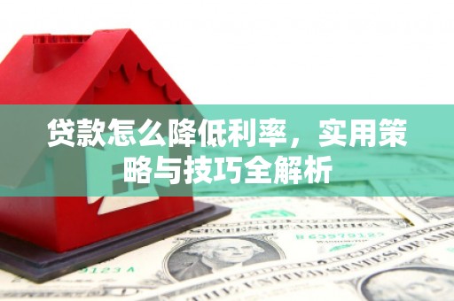 西吉贷款怎么降低利率，实用策略与技巧全解析