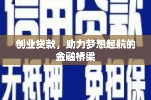 昭化创业贷款，助力梦想起航的金融桥梁