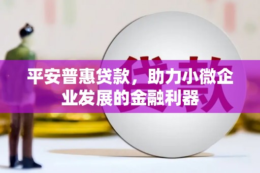 张北平安普惠贷款，助力小微企业发展的金融利器