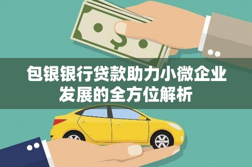 雾峰包银银行贷款助力小微企业发展的全方位解析 雾峰包银银行贷款助力小微企业发展的全方位解析