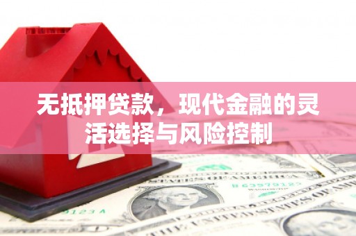 惠来无抵押贷款，现代金融的灵活选择与风险控制