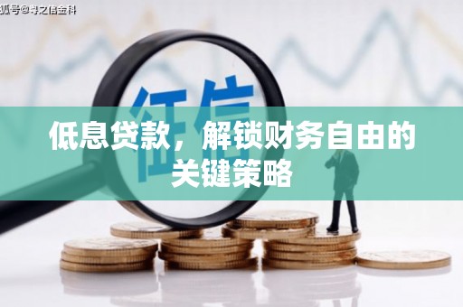 源汇低息贷款，解锁财务自由的关键策略
