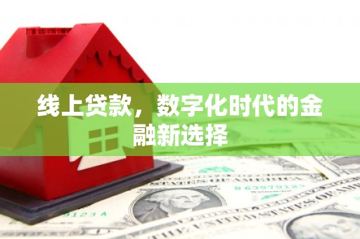 金安线上贷款，数字化时代的金融新选择