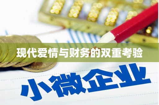 富县现代爱情与财务的双重考验