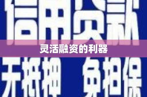 崇安灵活融资的利器